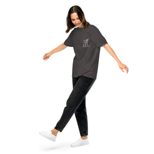 A.L.I. front logo unisex garment-dyed heavyweight t-shirt - Image 5