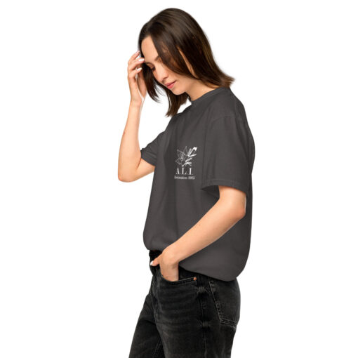 A.L.I. front logo unisex garment-dyed heavyweight t-shirt - Image 4